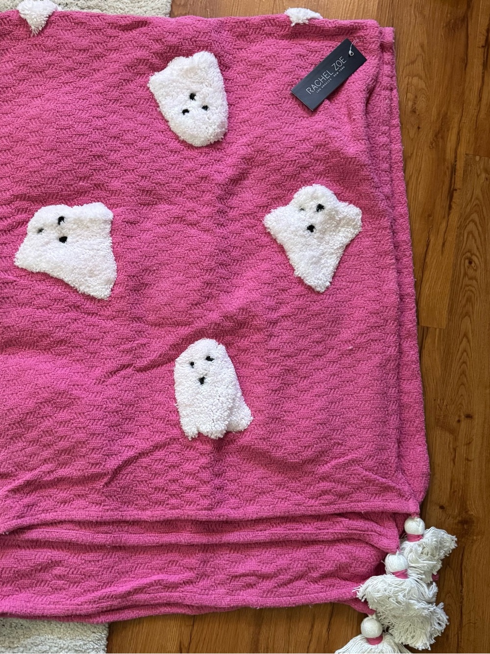 Rachel Zoe Pink Ghost Halloween throw